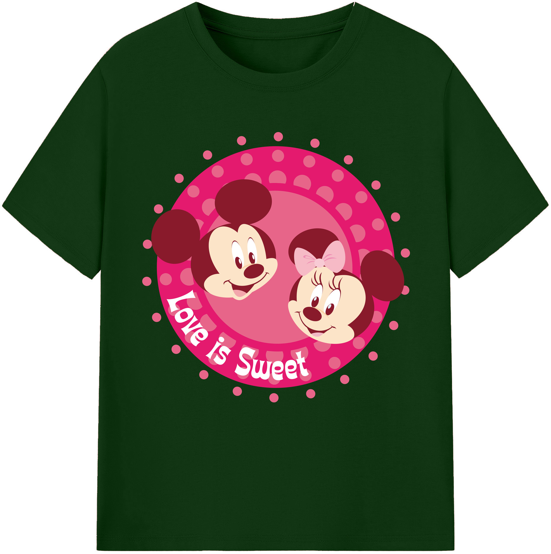 （画像用） ミッキーマウス Mickey Mouse 綿100％半袖Tシャツ（フロントプリント）